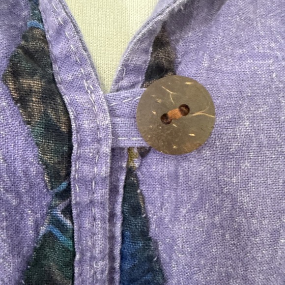 Jacket Womens S M Purple Elephant Patch Artisan‎ Folk Boho Hippie Festival - Picture 4 of 12